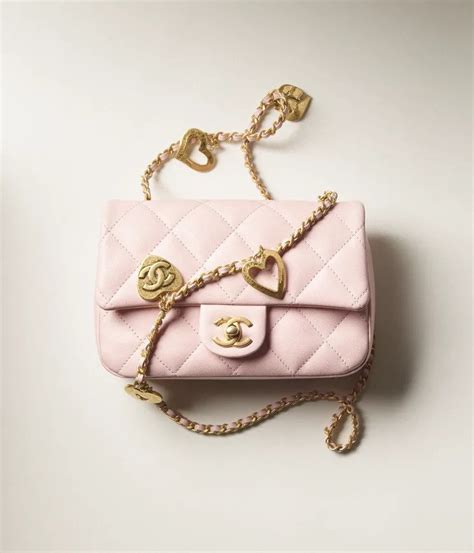 chanel pink gold iridescent flag|chanel mini flap bags.